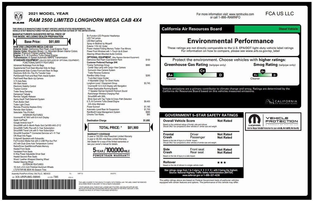 Used 2021 RAM 2500 Limited image 2