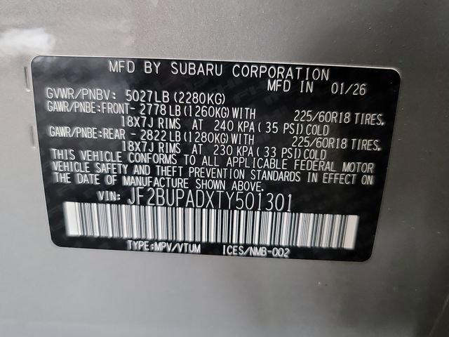 New 2026 Subaru Outback Premium image 29