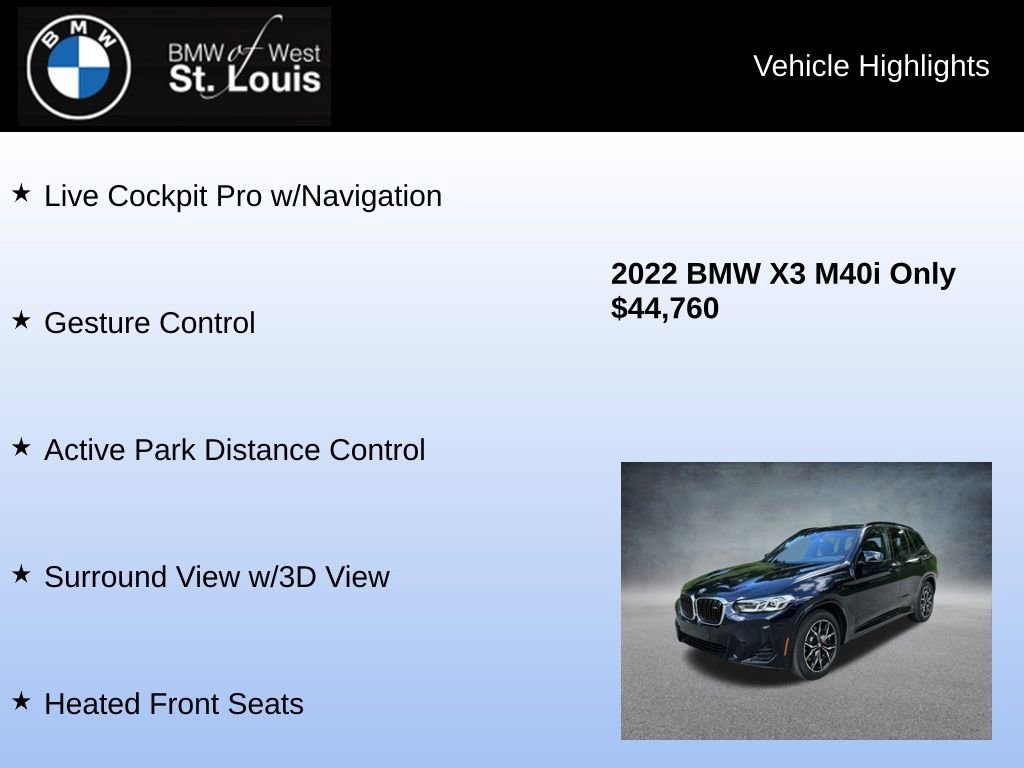 Used 2022 BMW X3 M40i image 23