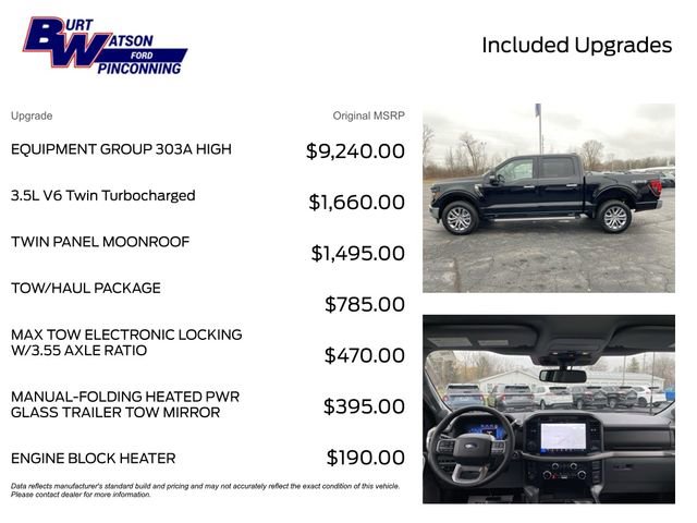 New 2024 Ford F150 XLT w/ Equipment Group 303A High AWD/4WD image 4