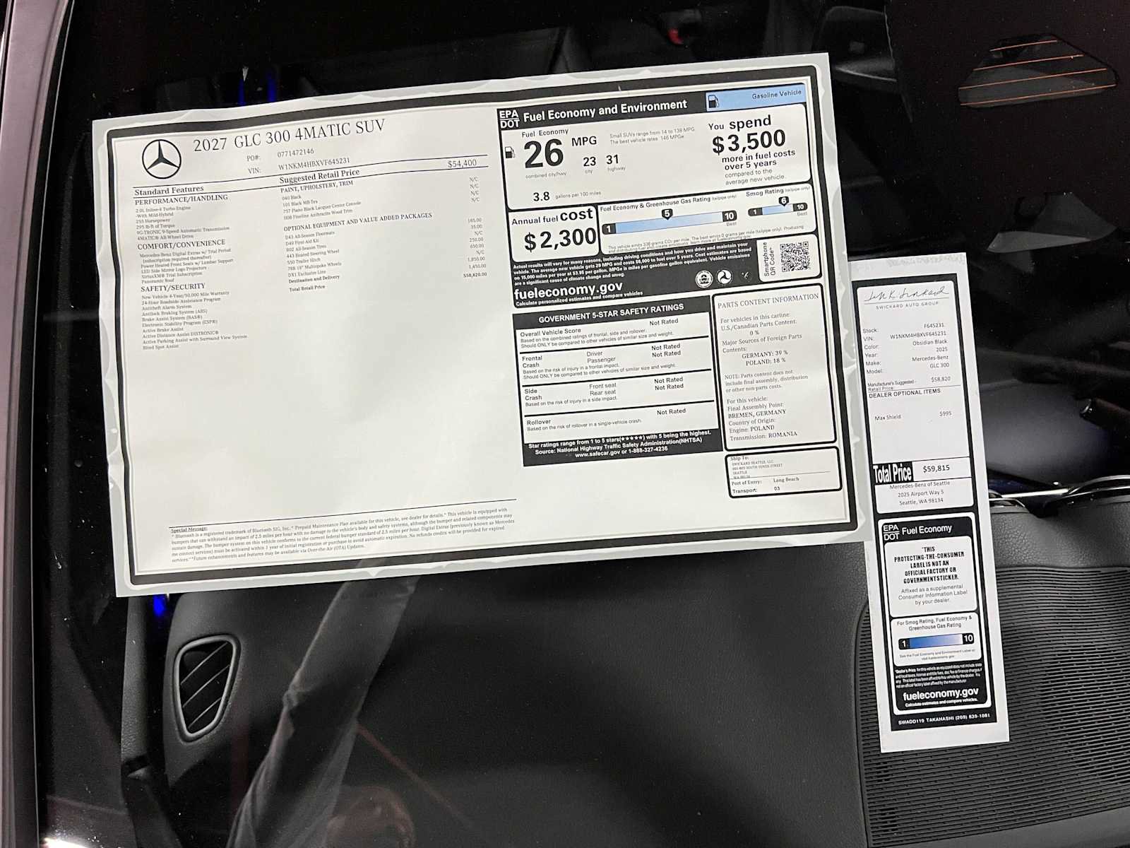 New 2027 Mercedes-Benz GLC 300 4MATIC image 46