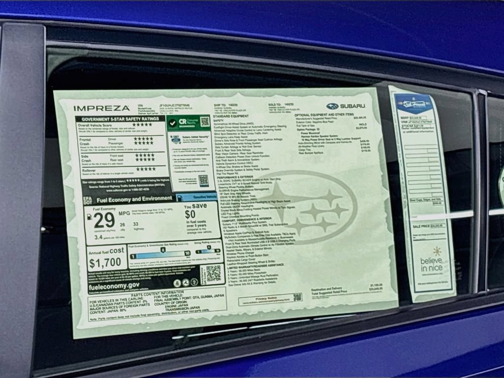 New 2026 Subaru Impreza RS AWD/4WD image 24