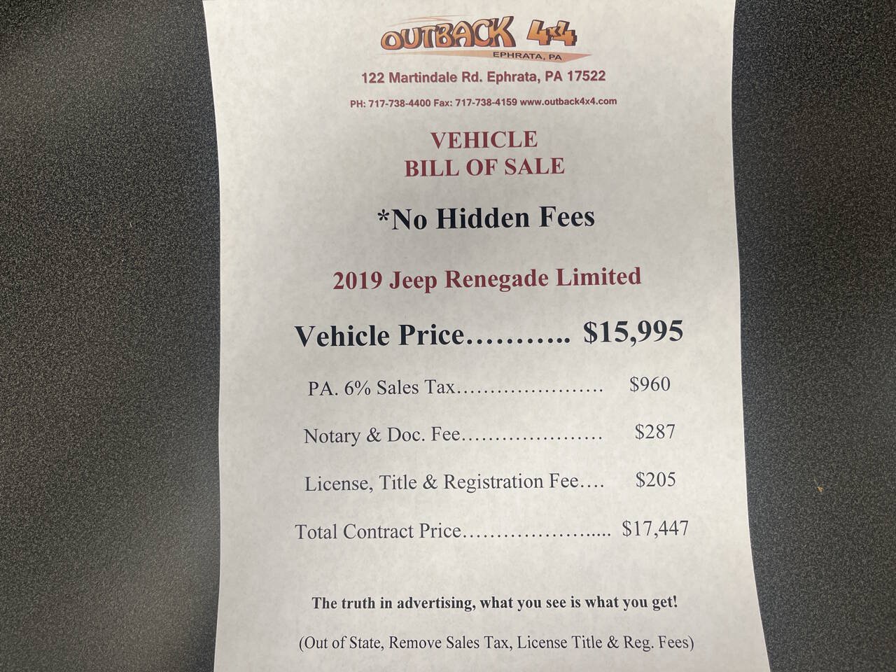 Used 2019 Jeep Renegade Limited AWD/4WD image 2