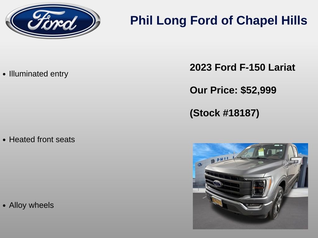 Certified 2023 Ford F150 Lariat w/ Equipment Group 502A High AWD/4WD image 41