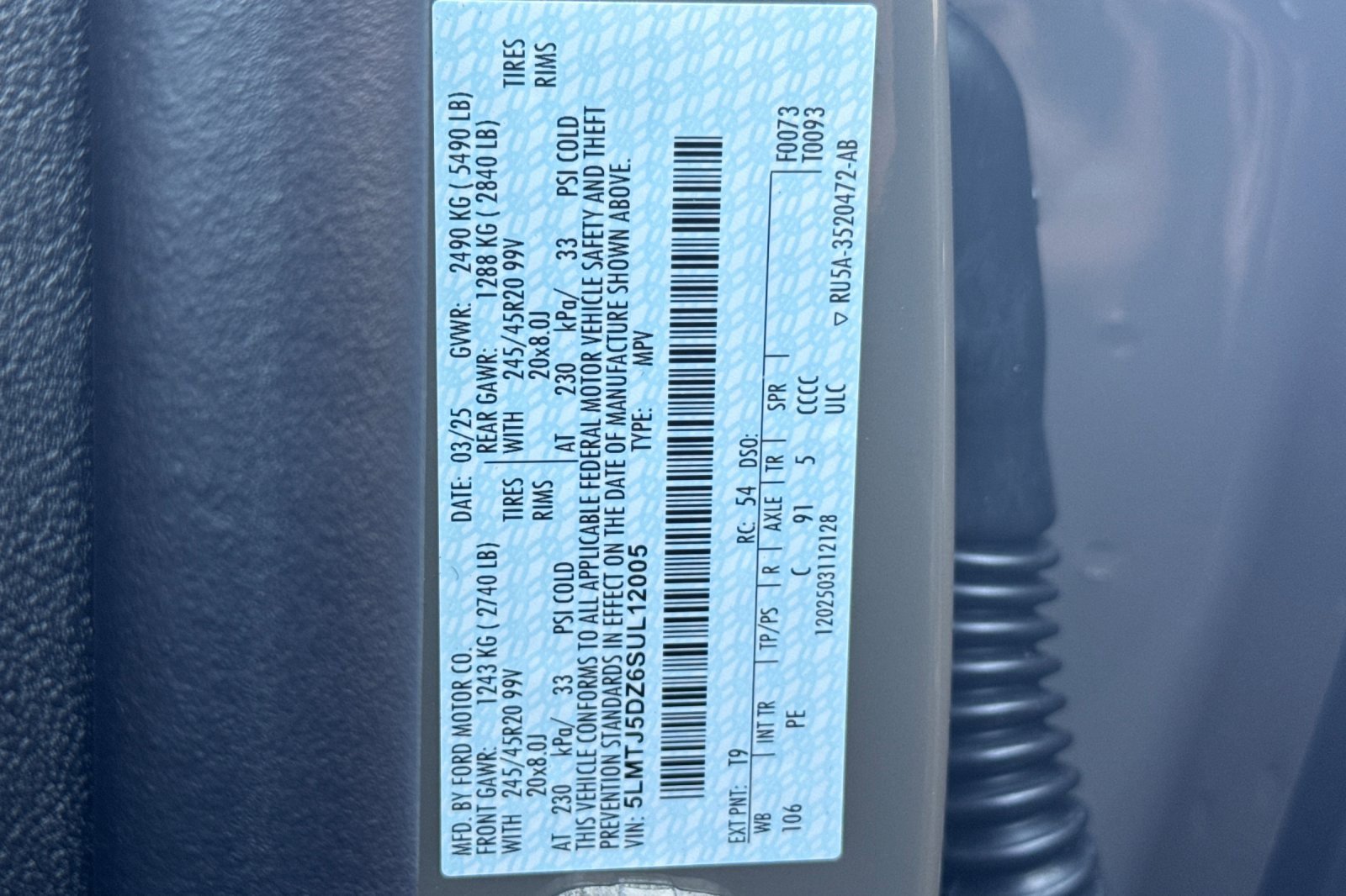 New 2025 Lincoln Corsair Grand Touring w/ Equipment Group 302A image 28