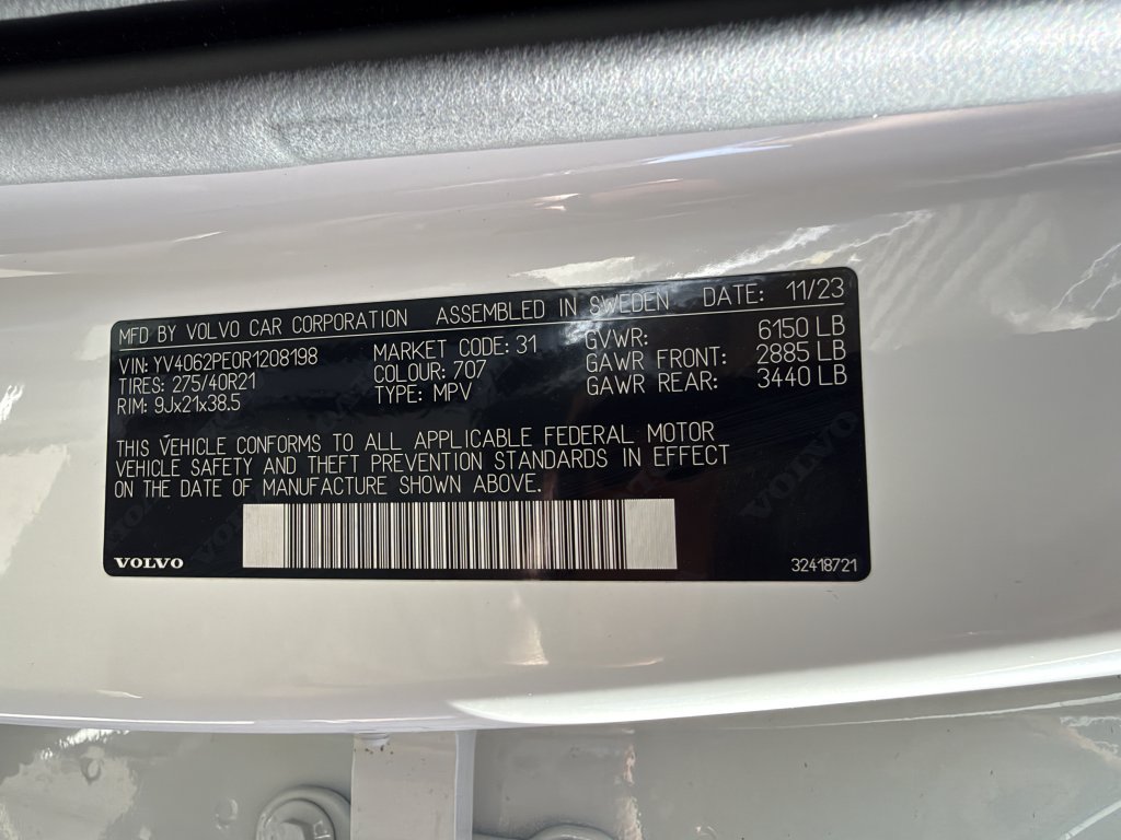 Used 2024 Volvo XC90 B6 Plus w/ Protection Package AWD/4WD image 47