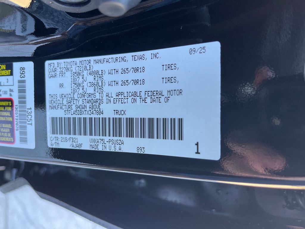 New 2026 Toyota Tundra SR5 image 28