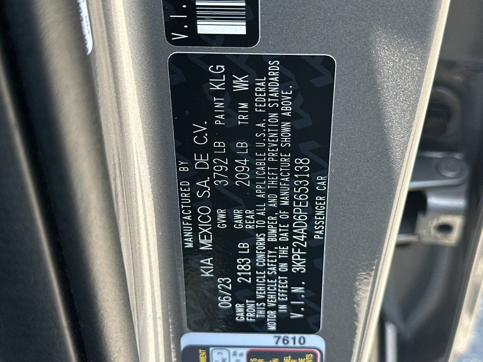 Certified 2023 Kia Forte LXS w/ LXS Technology Package FWD image 36