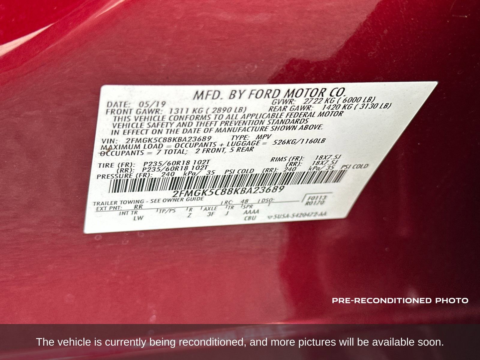 Used 2019 Ford Flex SEL w/ Equipment Group 202A FWD image 16