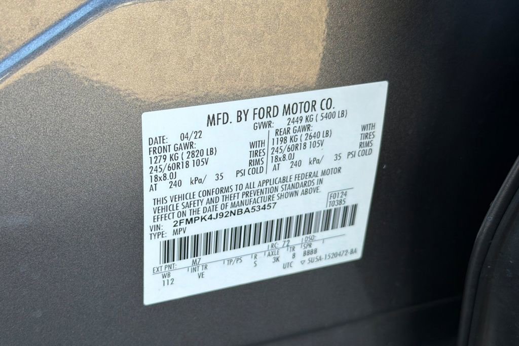 Certified 2022 Ford Edge SEL AWD/4WD image 28