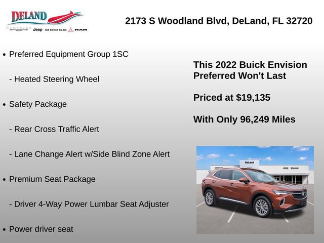 Used 2022 Buick Envision Preferred w/ Safety Package FWD image 8
