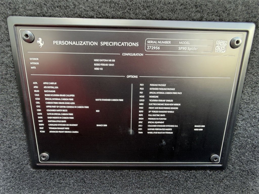 Certified 2022 Ferrari SF90 Spider image 26