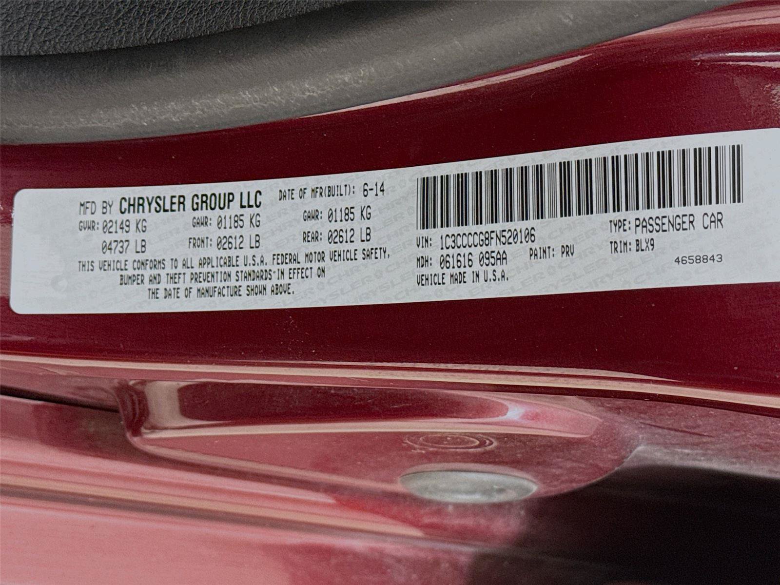 Used 2015 Chrysler 200 C w/ Navigation & Sound Group I FWD image 23