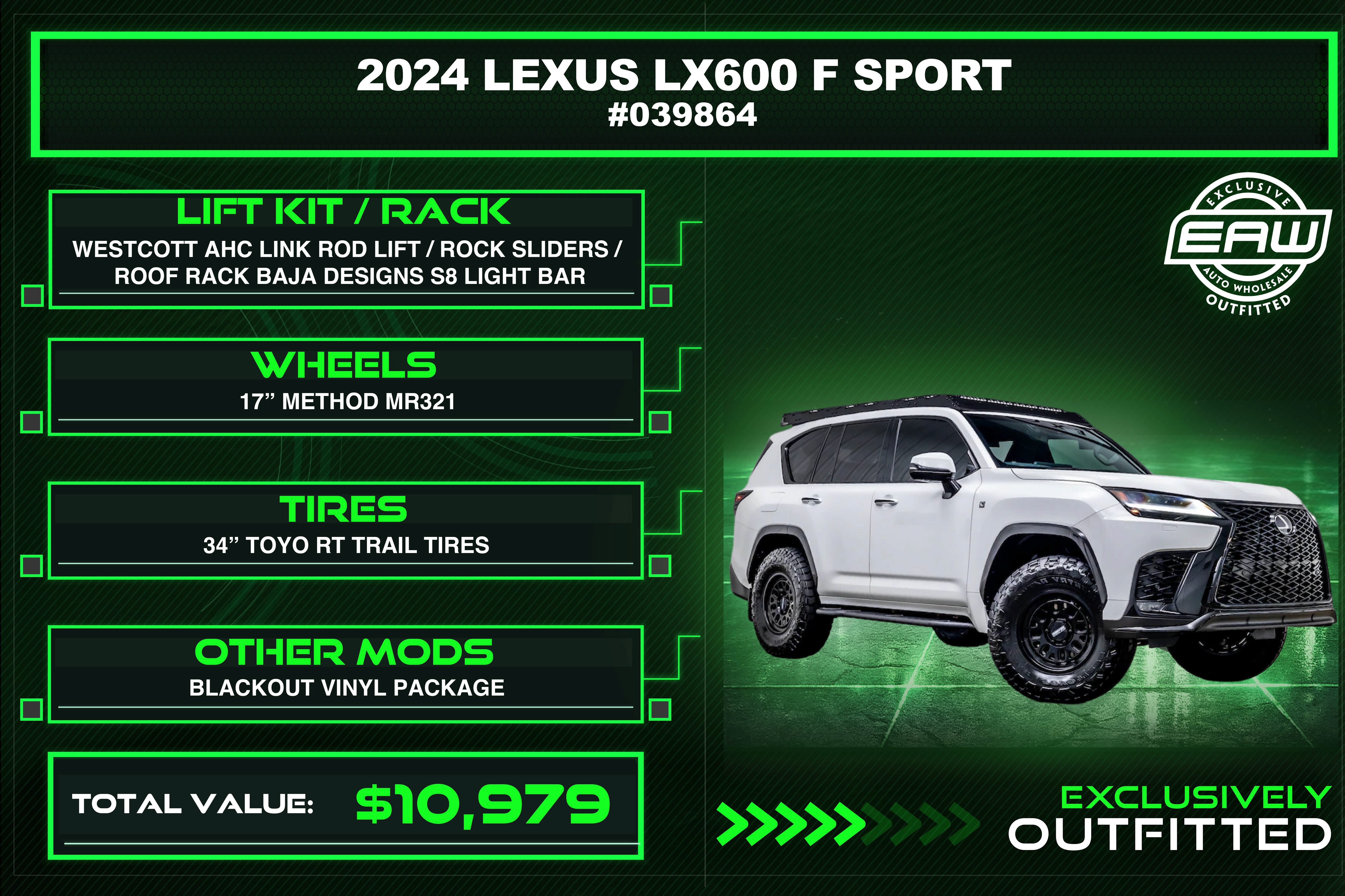 Used 2024 Lexus LX 600 F Sport AWD/4WD image 2