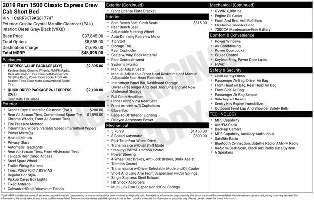 Used 2019 RAM 1500 Express w/ Express Value Package AWD/4WD image 13