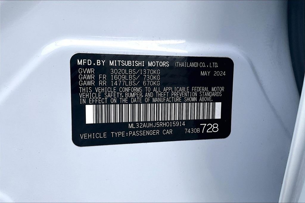 Used 2024 Mitsubishi Mirage ES image 18