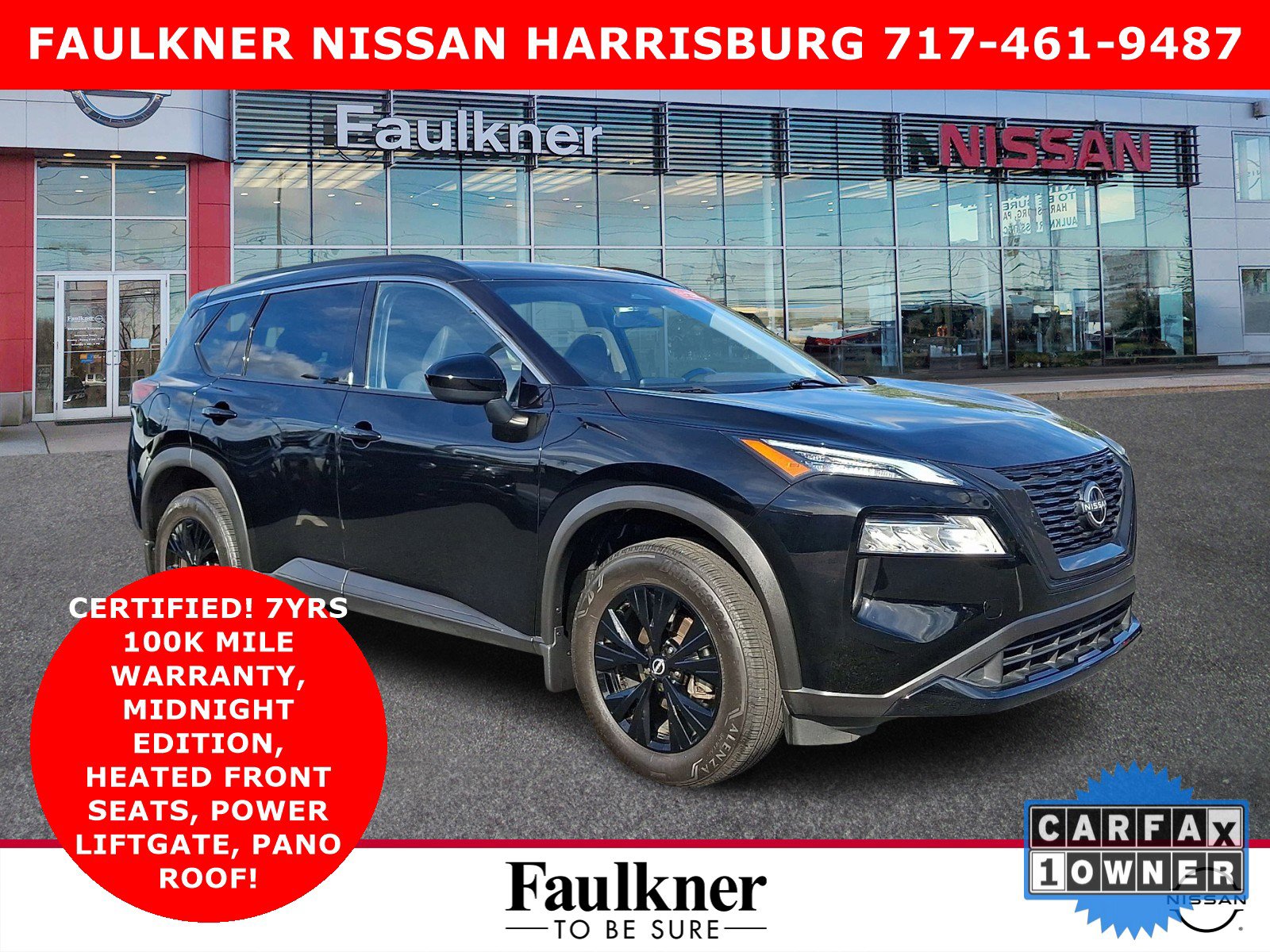Certified 2023 Nissan Rogue SV w/ SV Premium B Package AWD/4WD image 1