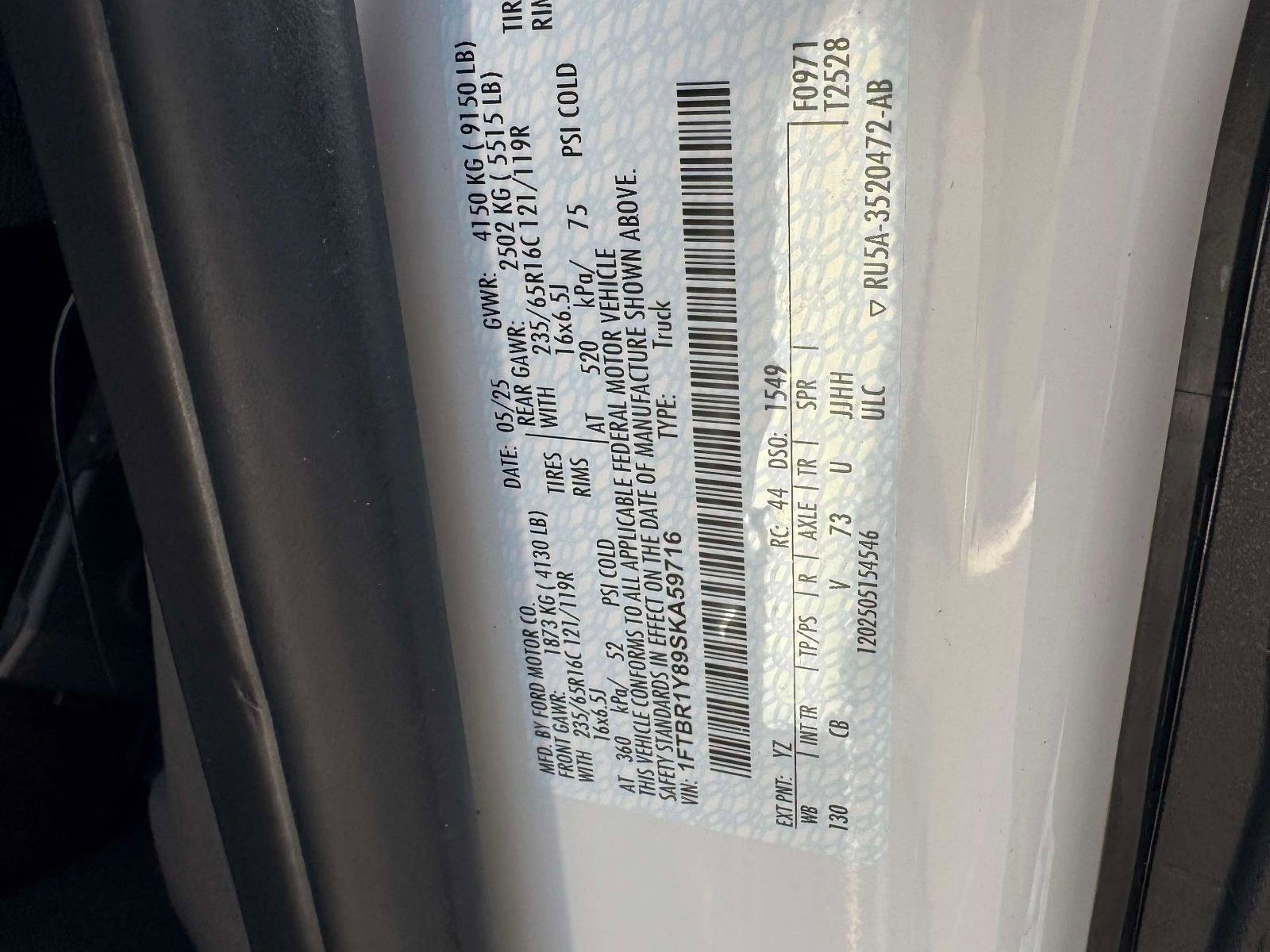 Used 2025 Ford Transit 250 Low Roof w/ Exterior Upgrade Package RWD image 21