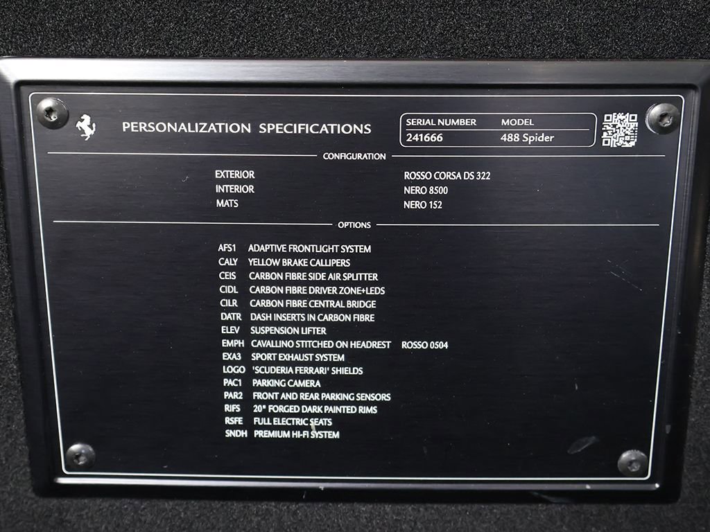 Used 2019 Ferrari 488 Spider image 28