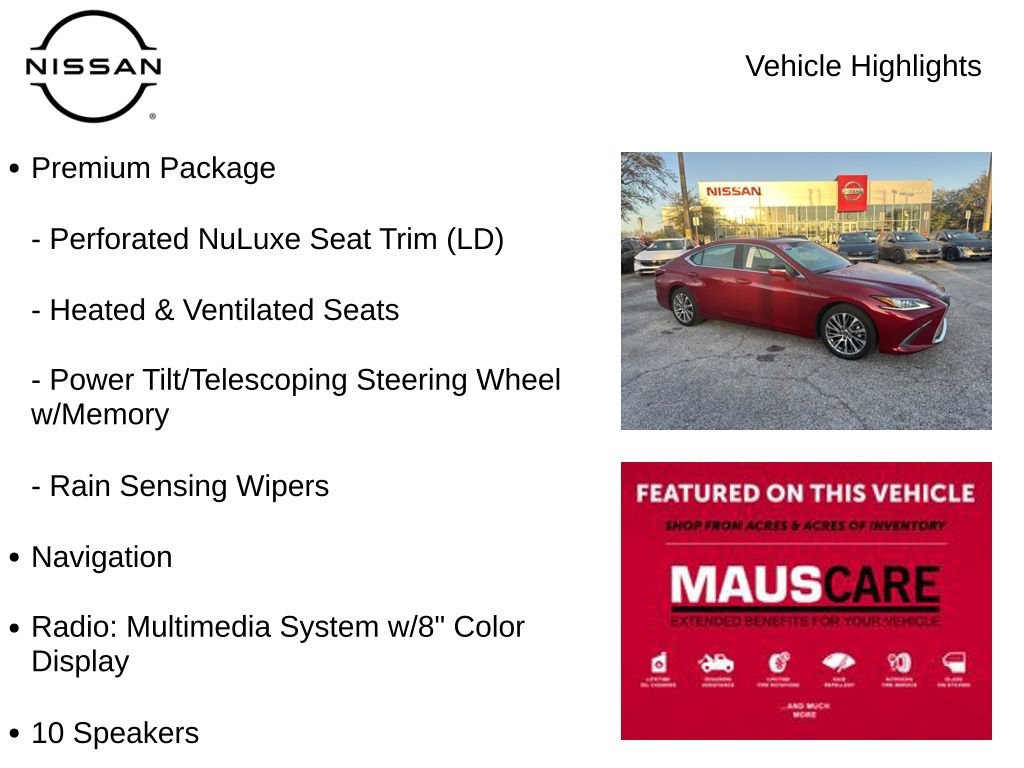 Used 2021 Lexus ES 350 w/ Premium Package image 8