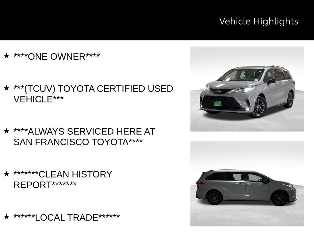 Certified 2024 Toyota Sienna XSE w/ XSE Plus Package AWD/4WD image 48