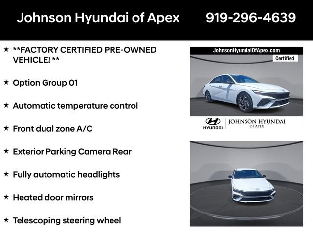 Certified 2025 Hyundai Elantra SEL FWD image 6