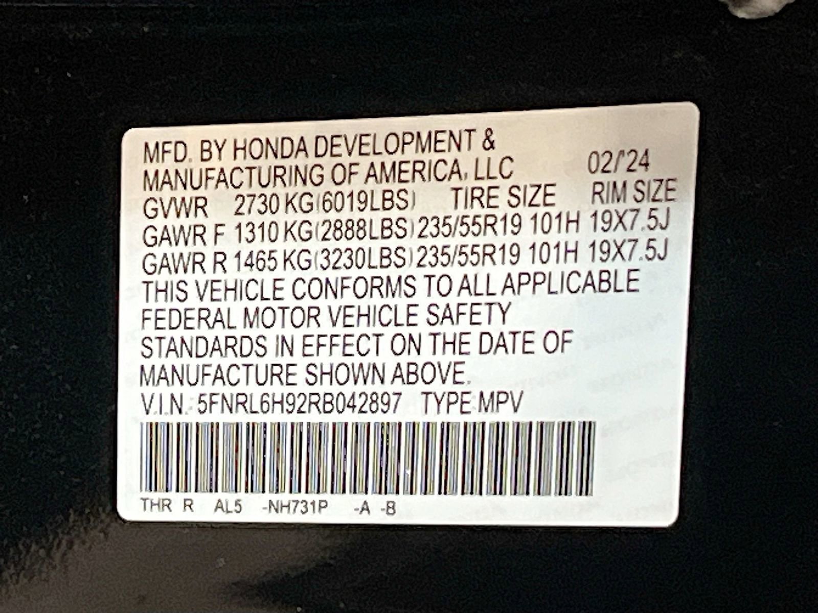 Used 2024 Honda Odyssey Elite image 35