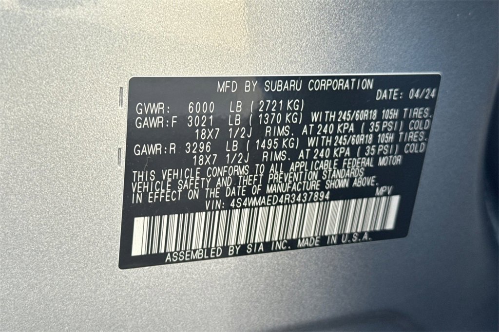 Certified 2024 Subaru Ascent Premium w/ Convenience Package image 35