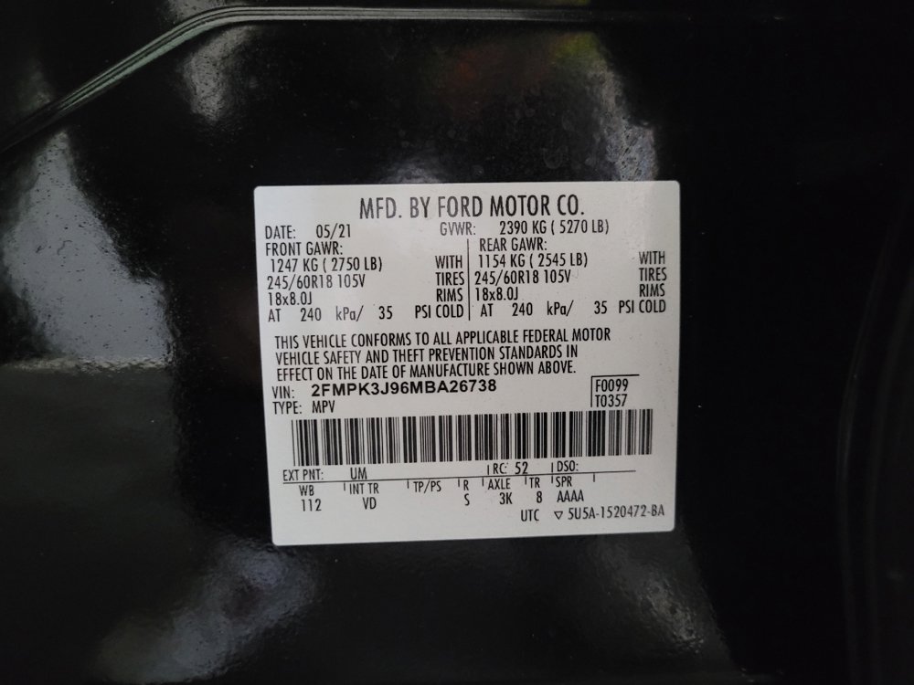 Used 2021 Ford Edge SEL w/ Cargo Accessory Package FWD image 33