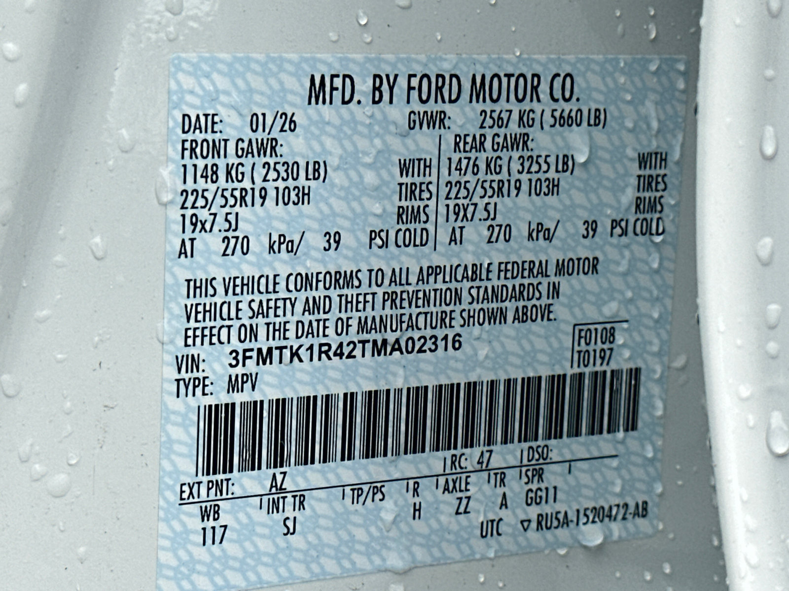 New 2026 Ford Mustang Mach-E Select w/ Comfort Package Lite RWD image 34