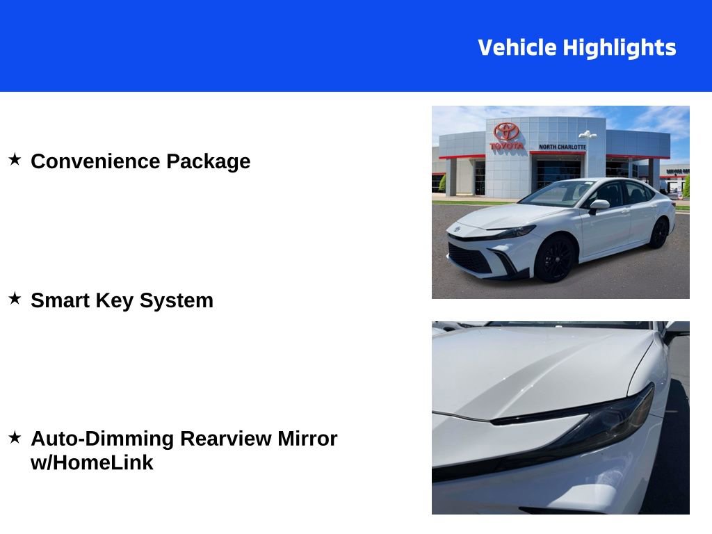 Used 2025 Toyota Camry SE w/ Convenience Package FWD image 4