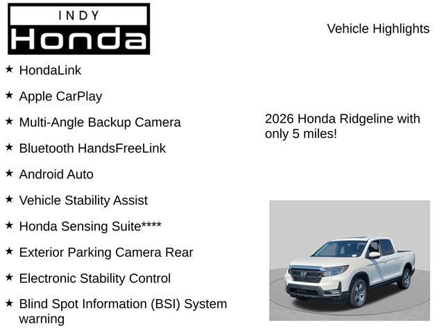 New 2026 Honda Ridgeline RTL image 7