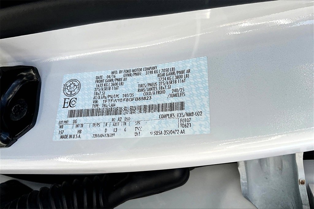 Used 2016 Ford F150 Lariat w/ Equipment Group 502A Luxury image 32