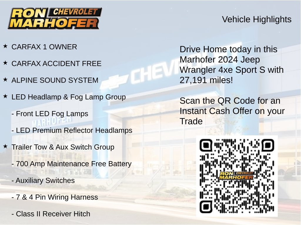 Used 2024 Jeep Wrangler Unlimited w/ Technology Group AWD/4WD image 15