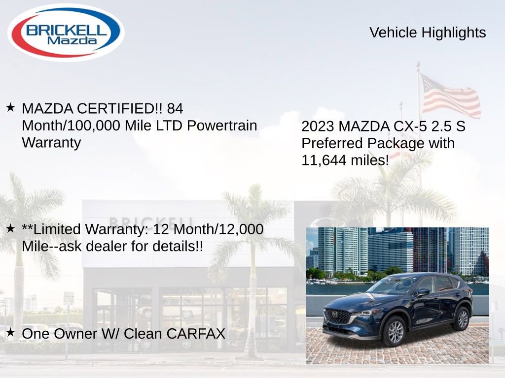 Used 2023 MAZDA CX-5 AWD 2.5 S w/ Preferred Package image 16