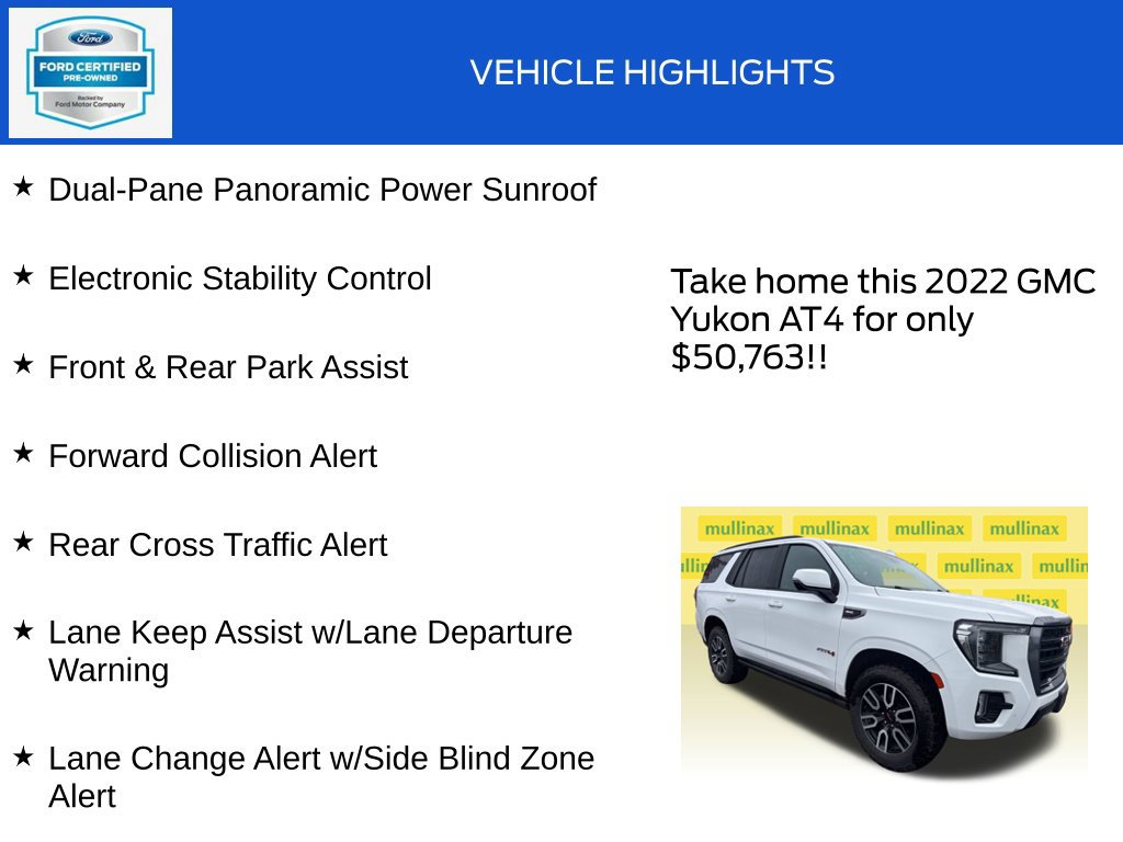 Used 2022 GMC Yukon AT4 AWD/4WD image 19
