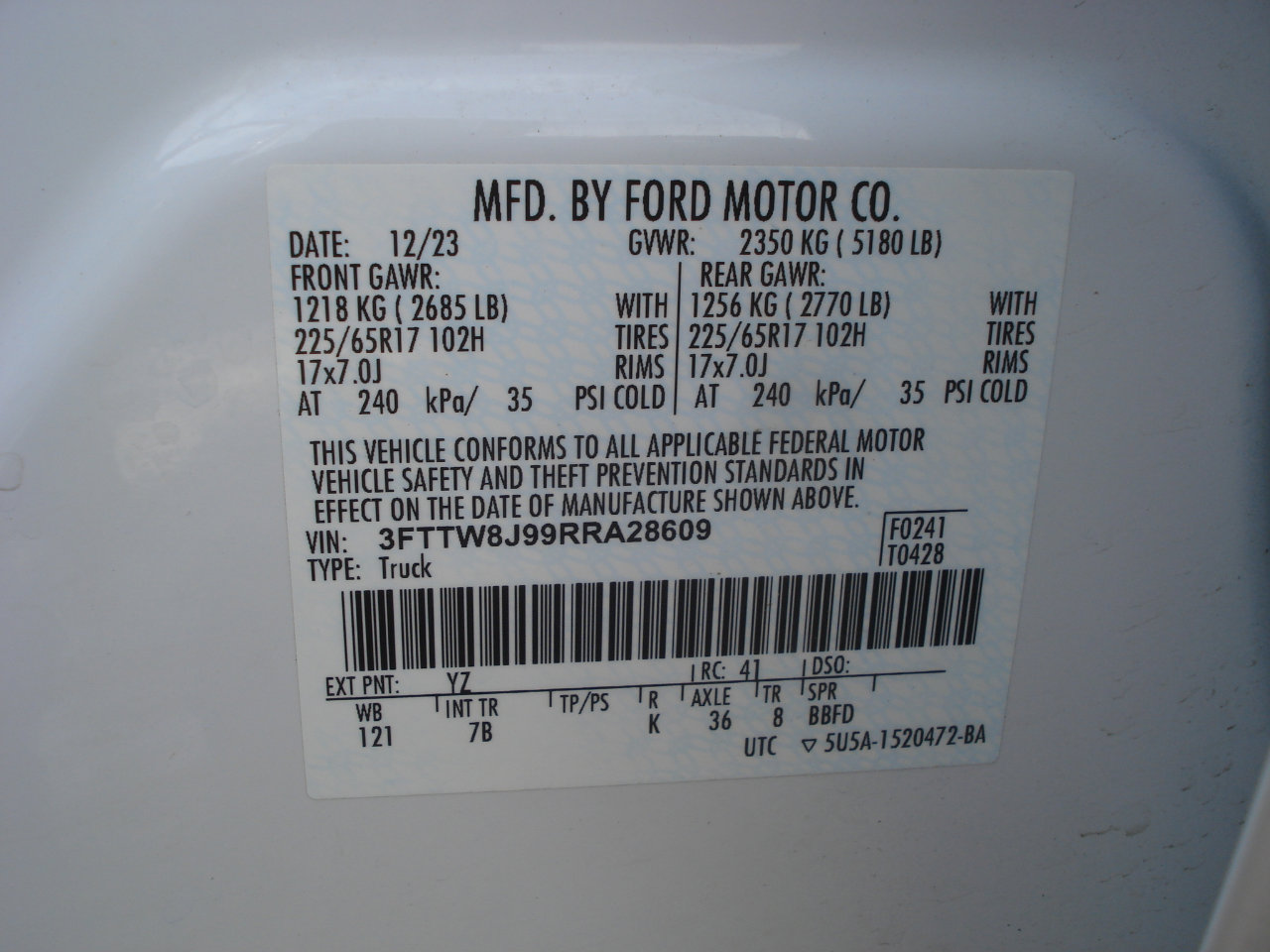 Used 2024 Ford Maverick XLT w/ Equipment Group 300A Standard image 23