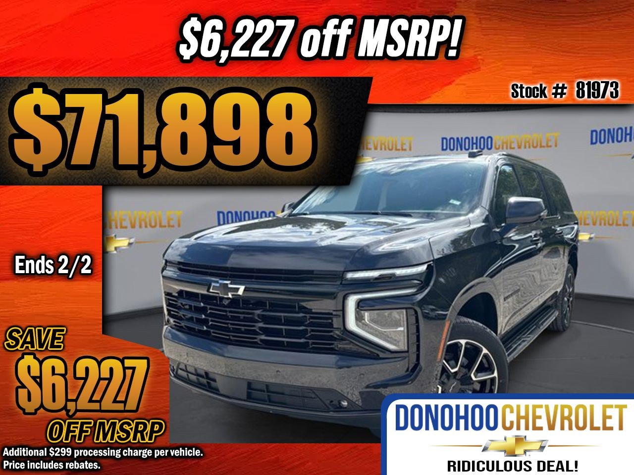 New 2026 Chevrolet Suburban RST w/ Comfort Package