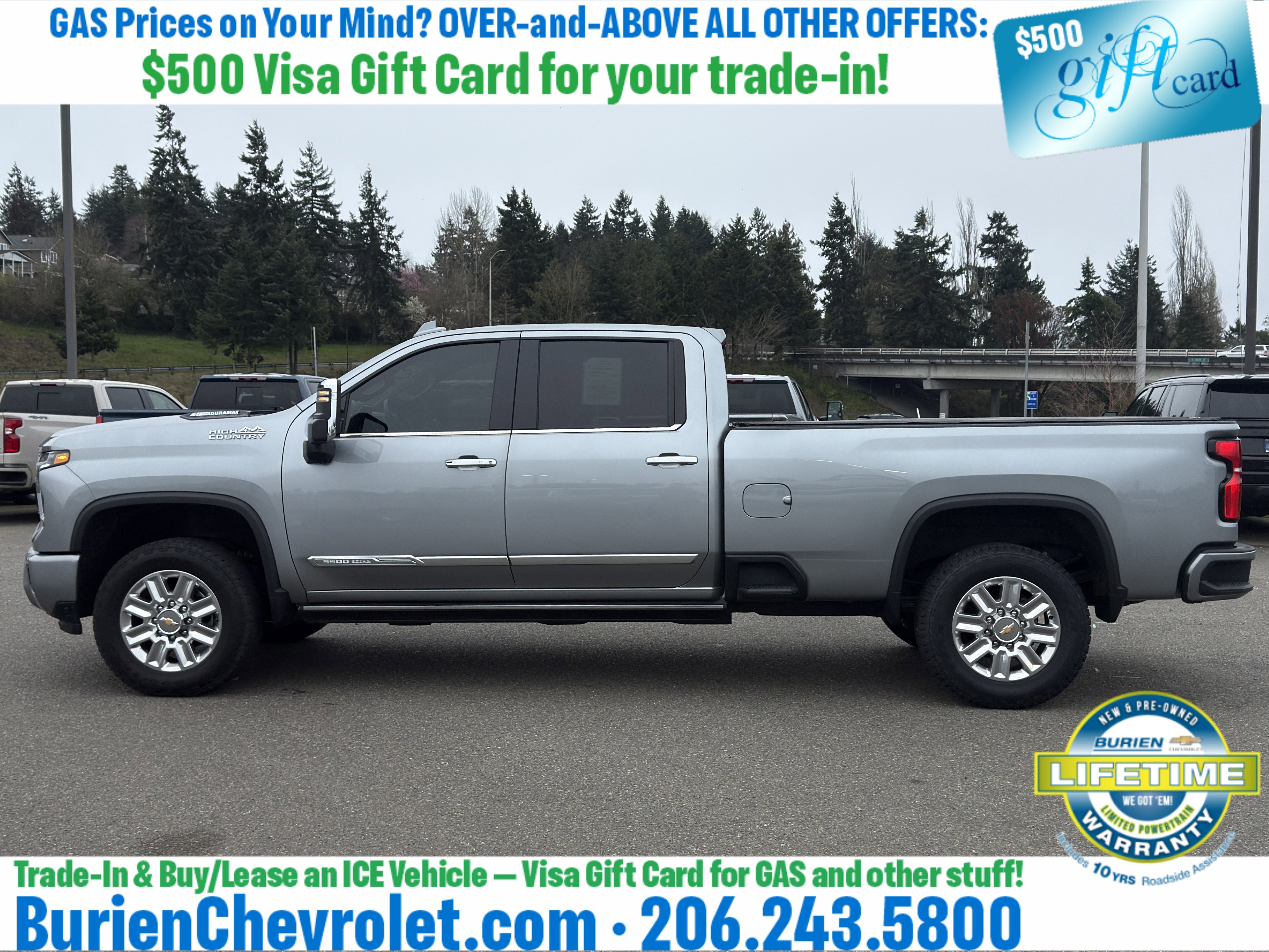 Used 2024 Chevrolet Silverado 3500 High Country w/ High Country Premium Package AWD/4WD image 2