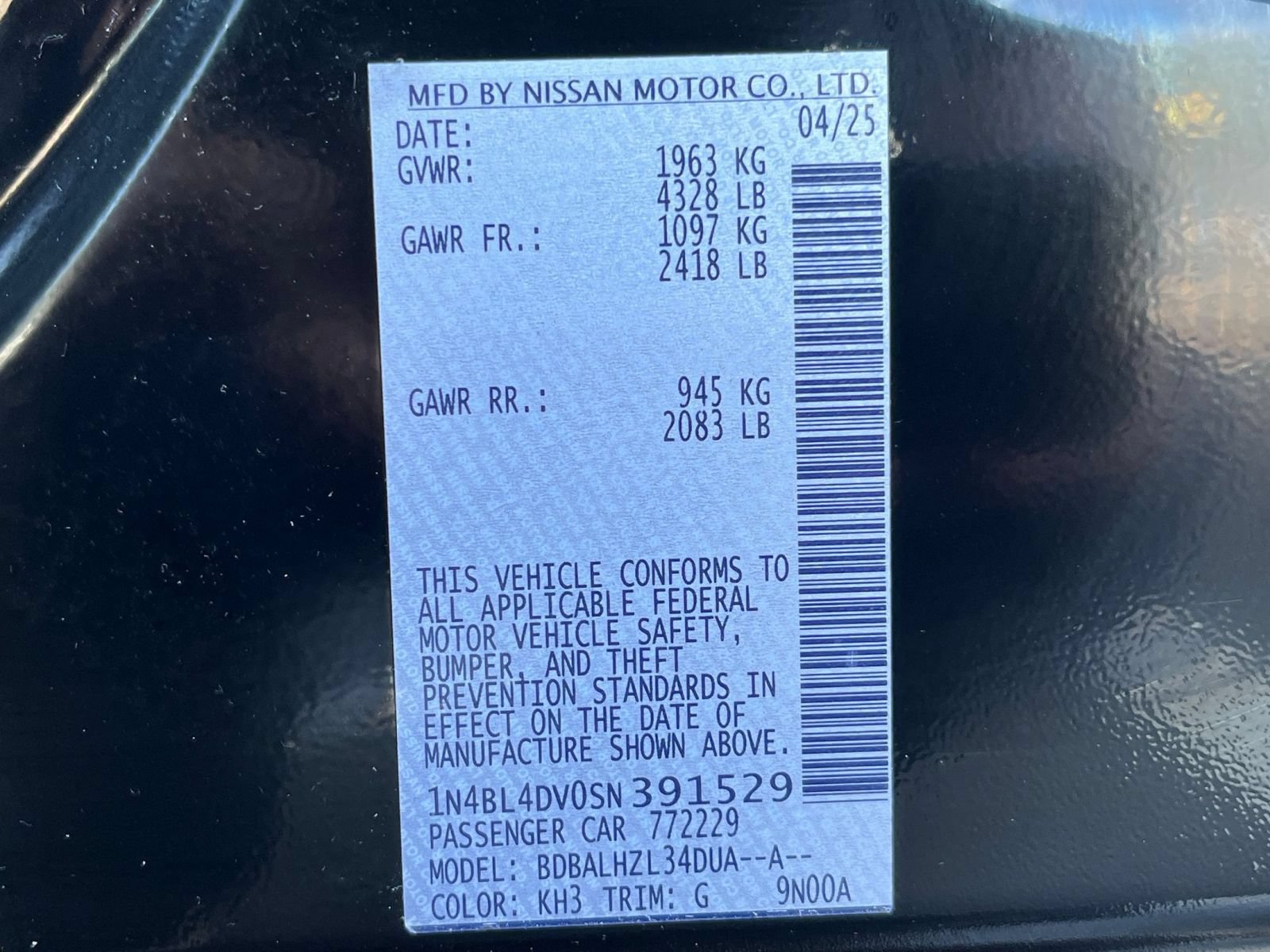 Used 2025 Nissan Altima 2.5 SV FWD image 34