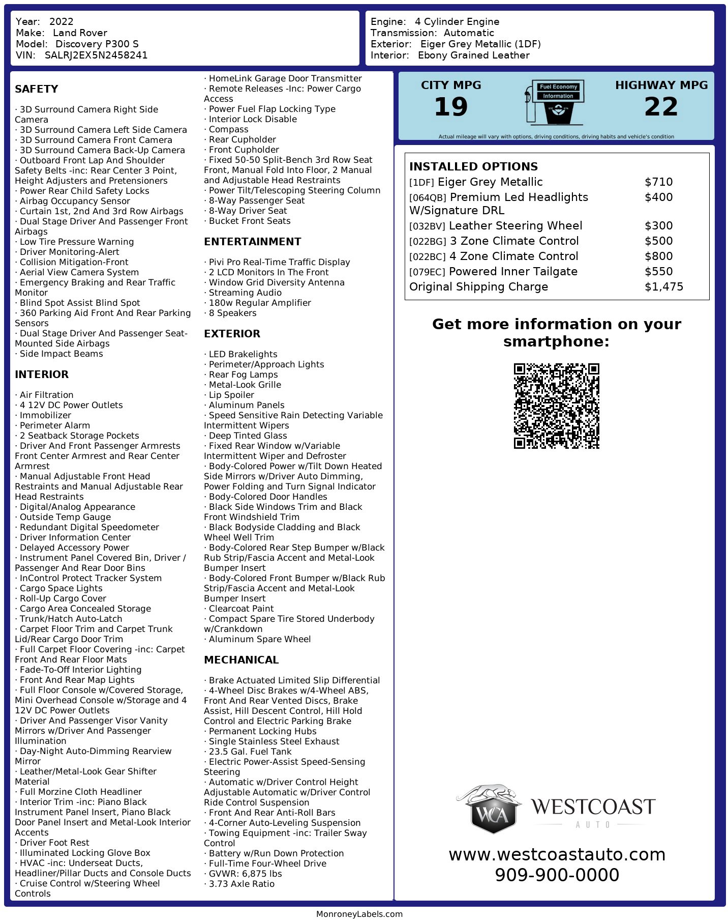 Used 2022 Land Rover Discovery S image 12