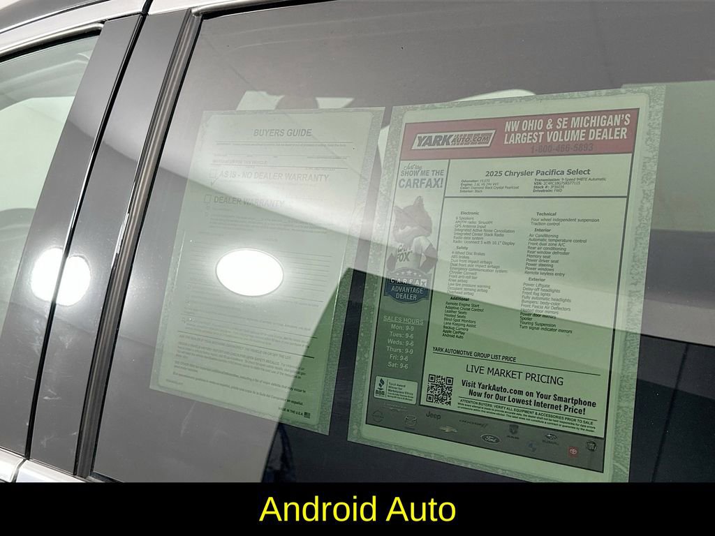 Certified 2025 Chrysler Pacifica Select image 13