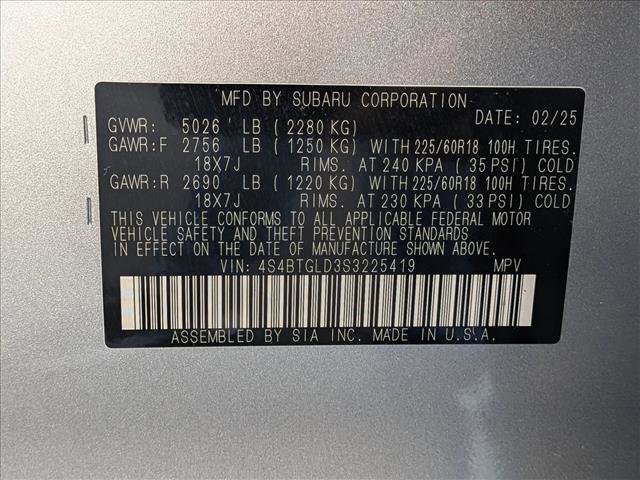 Certified 2025 Subaru Outback Onyx Edition XT image 24