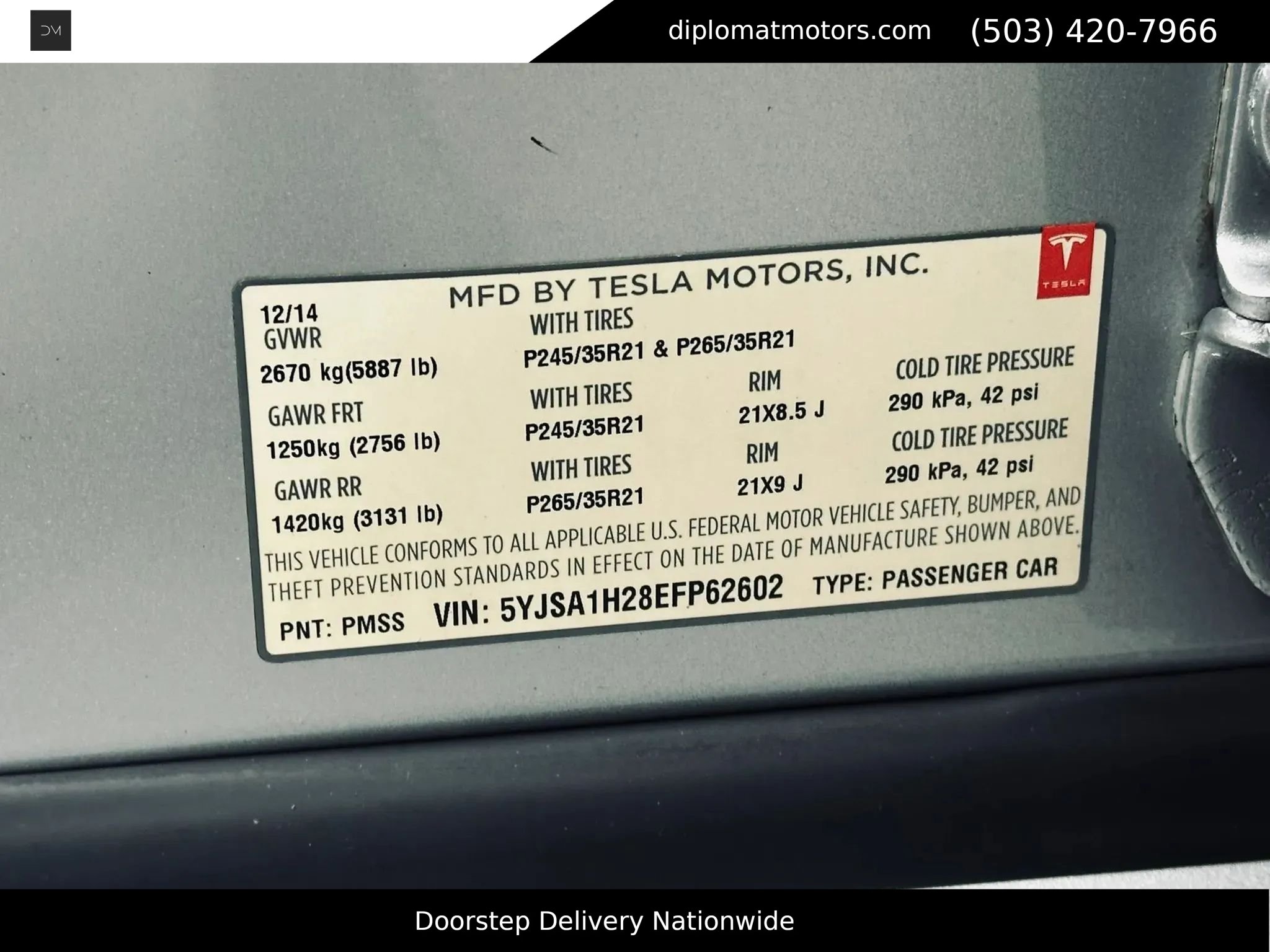 Used 2014 Tesla Model S P85D AWD/4WD image 46