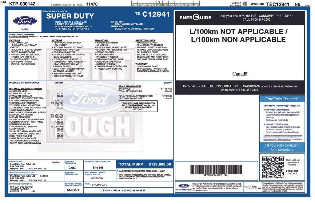 Used 2026 Ford F450 Lariat w/ Lariat Premium Package image 6