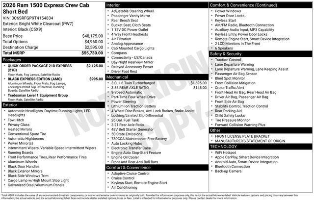 Used 2026 RAM 1500 Express AWD/4WD image 6