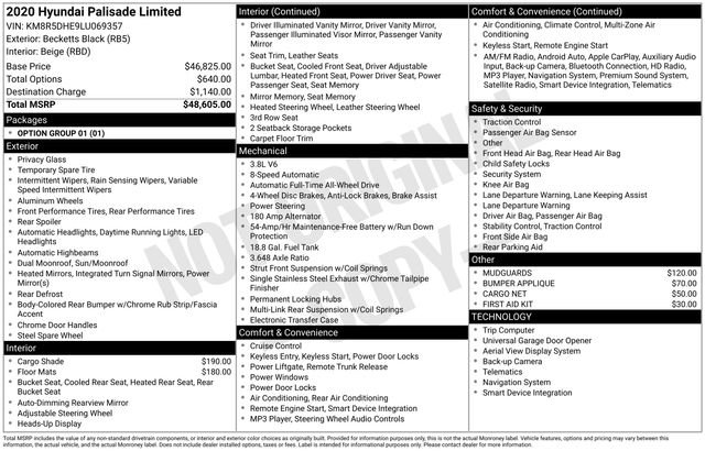 Used 2020 Hyundai Palisade Limited image 40