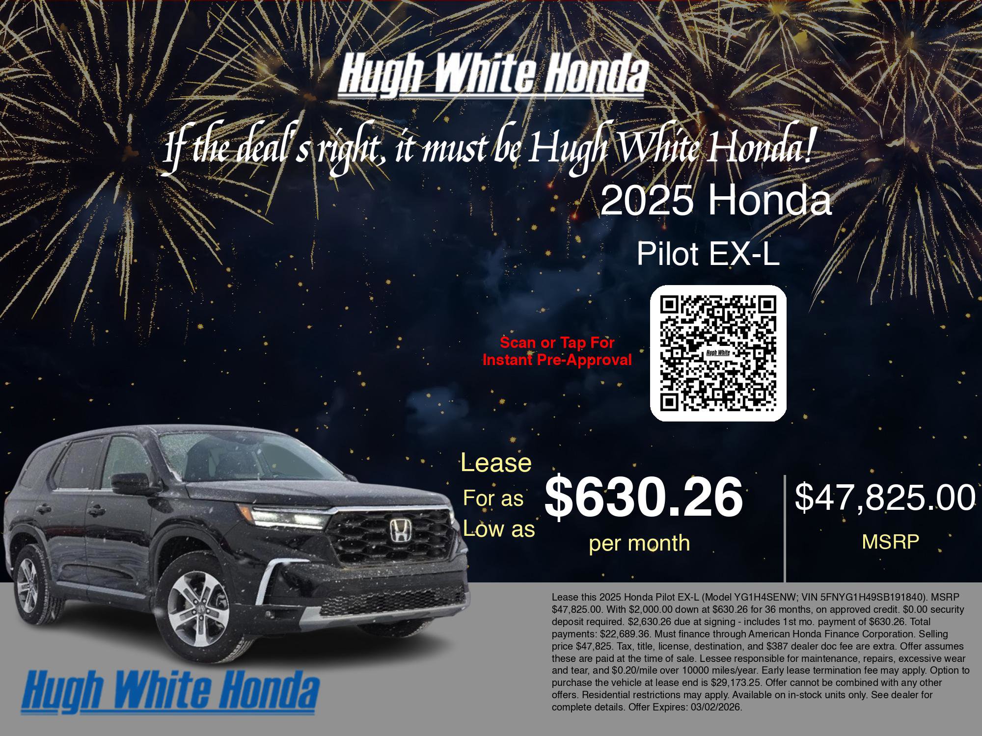 New 2025 Honda Pilot EX-L image 3