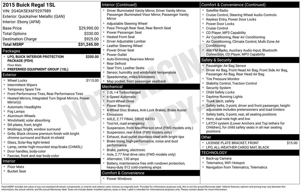Used 2015 Buick Regal image 4
