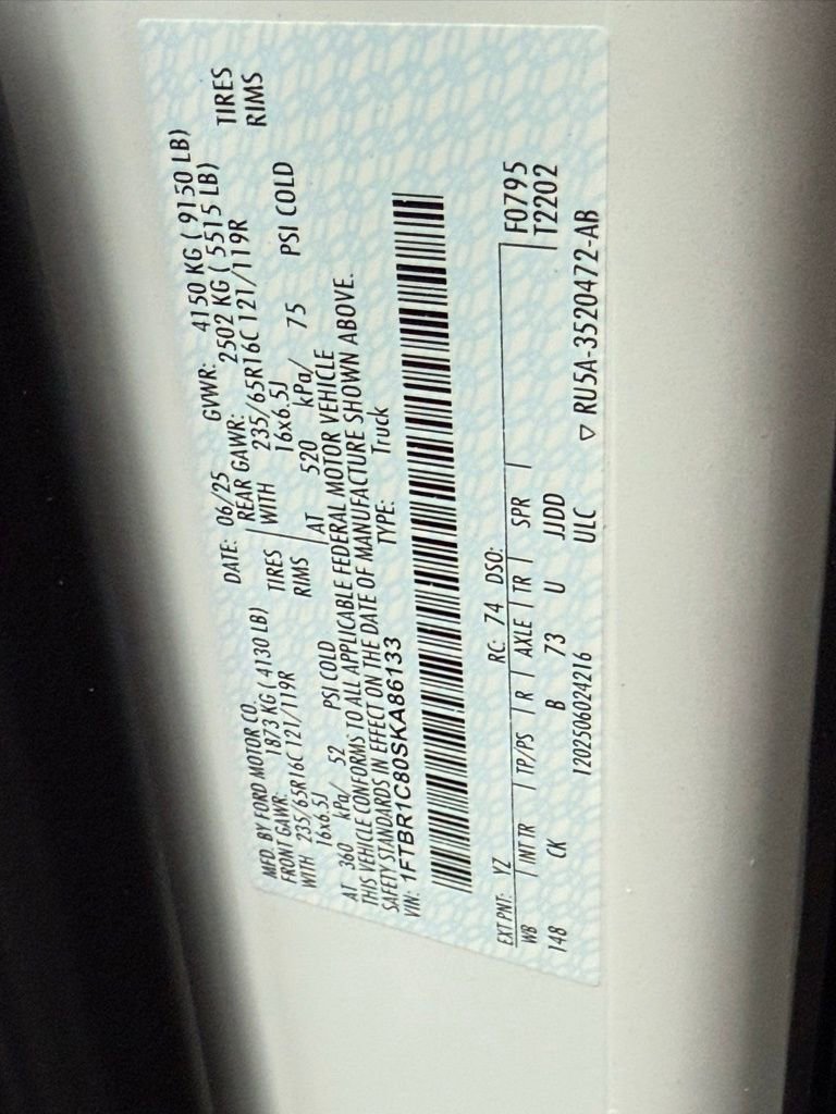 New 2025 Ford Transit 250 148 Medium Roof w/ Load Area Protection Package image 37